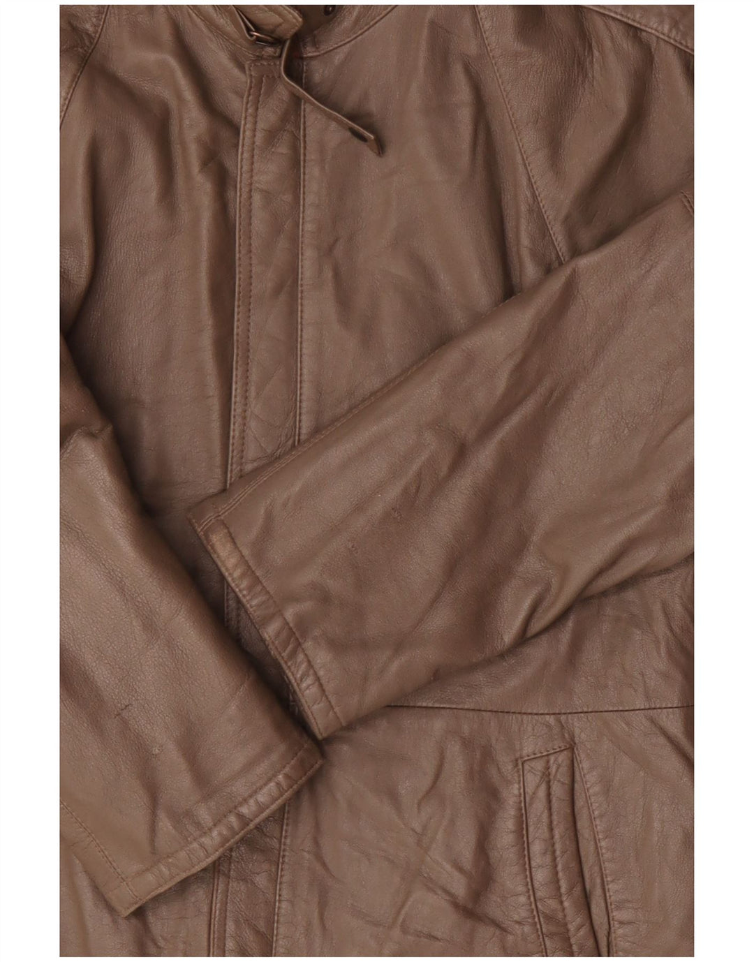 veste en cuir militaire vintage pour hommes UK 38 Brun moyen