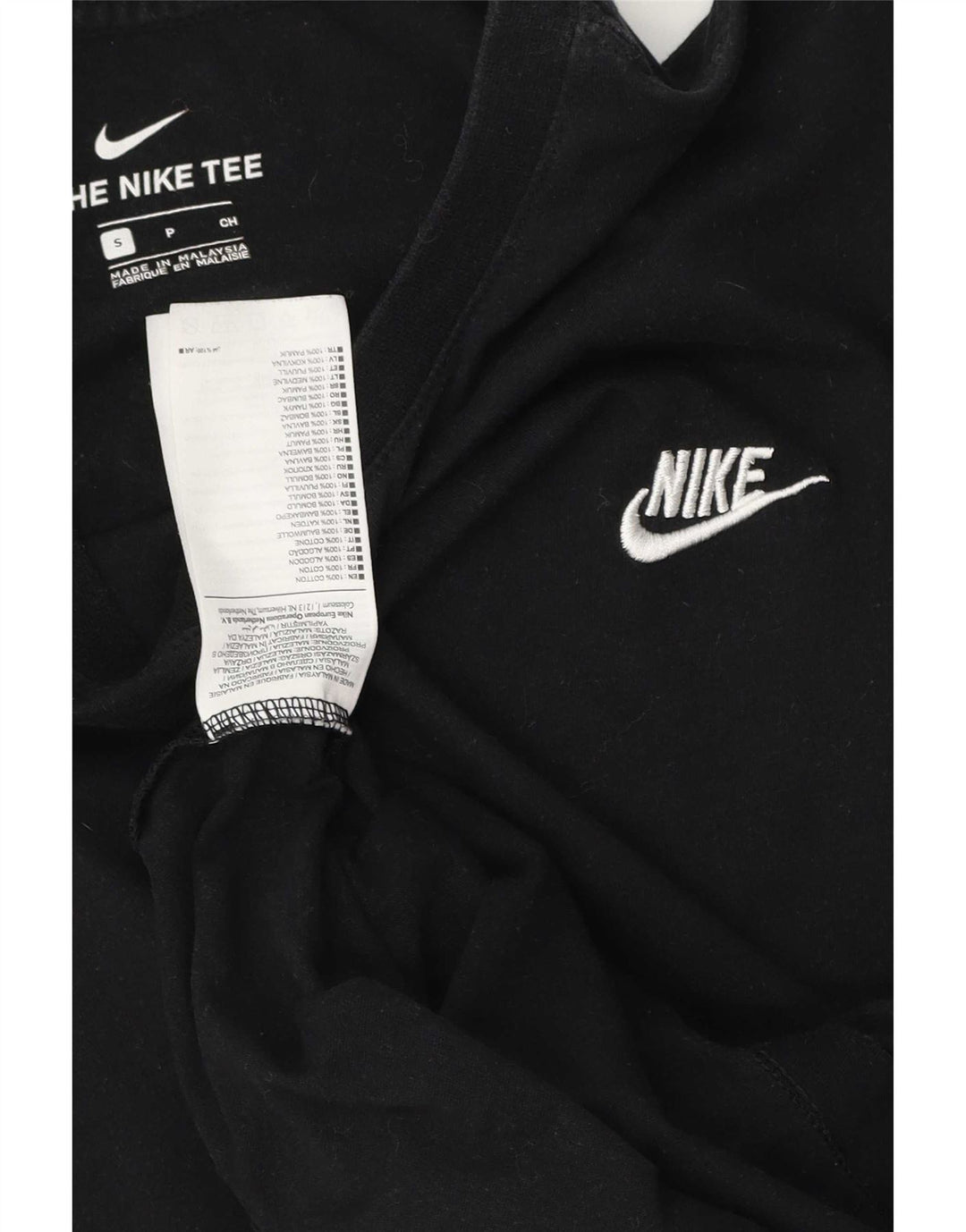 Nike T-Shirt Homme Petit Noir Coton