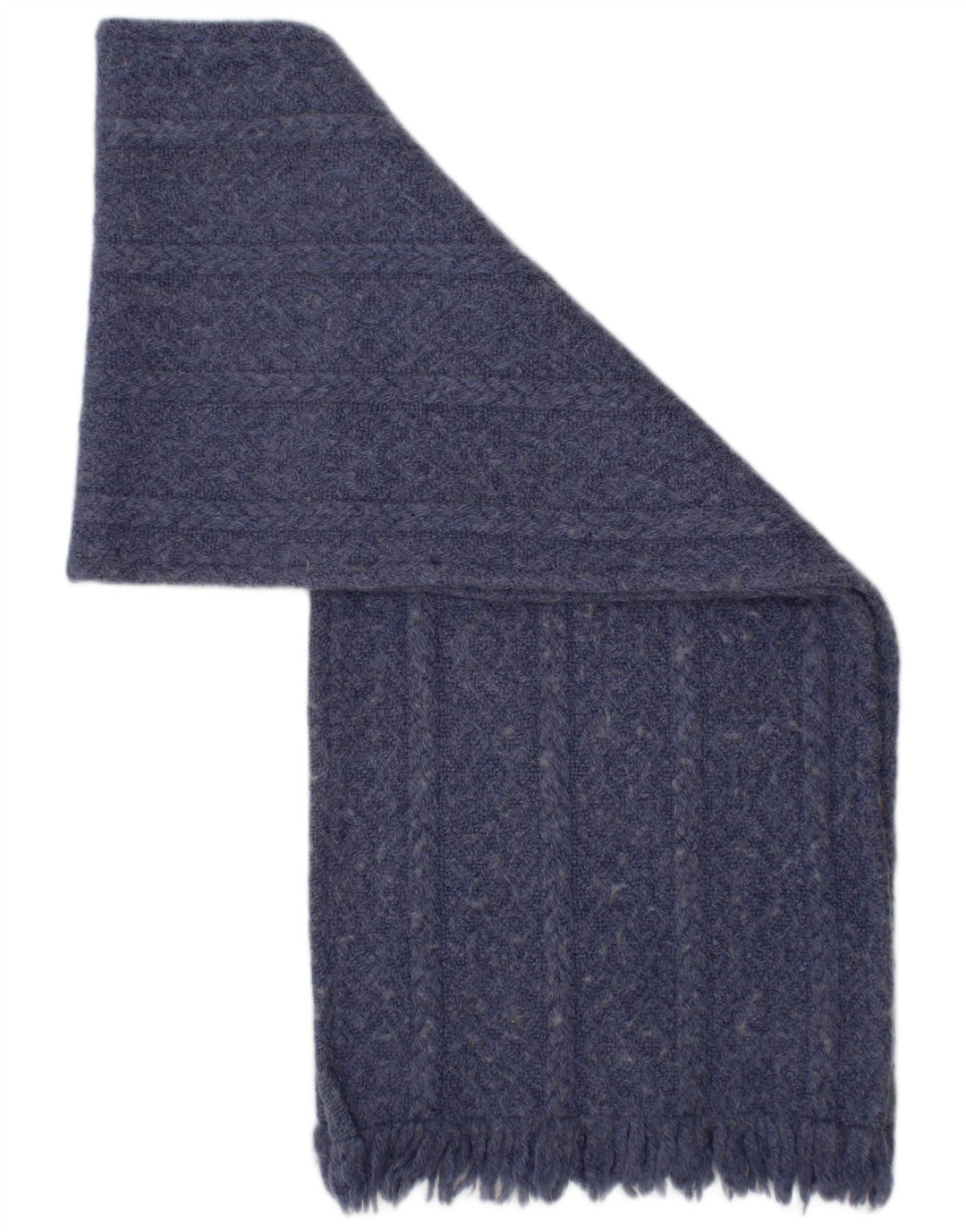 Weave of The Irish Écharpe rectangulaire en tricot pour femme Taille unique Bleu Laine Hiver