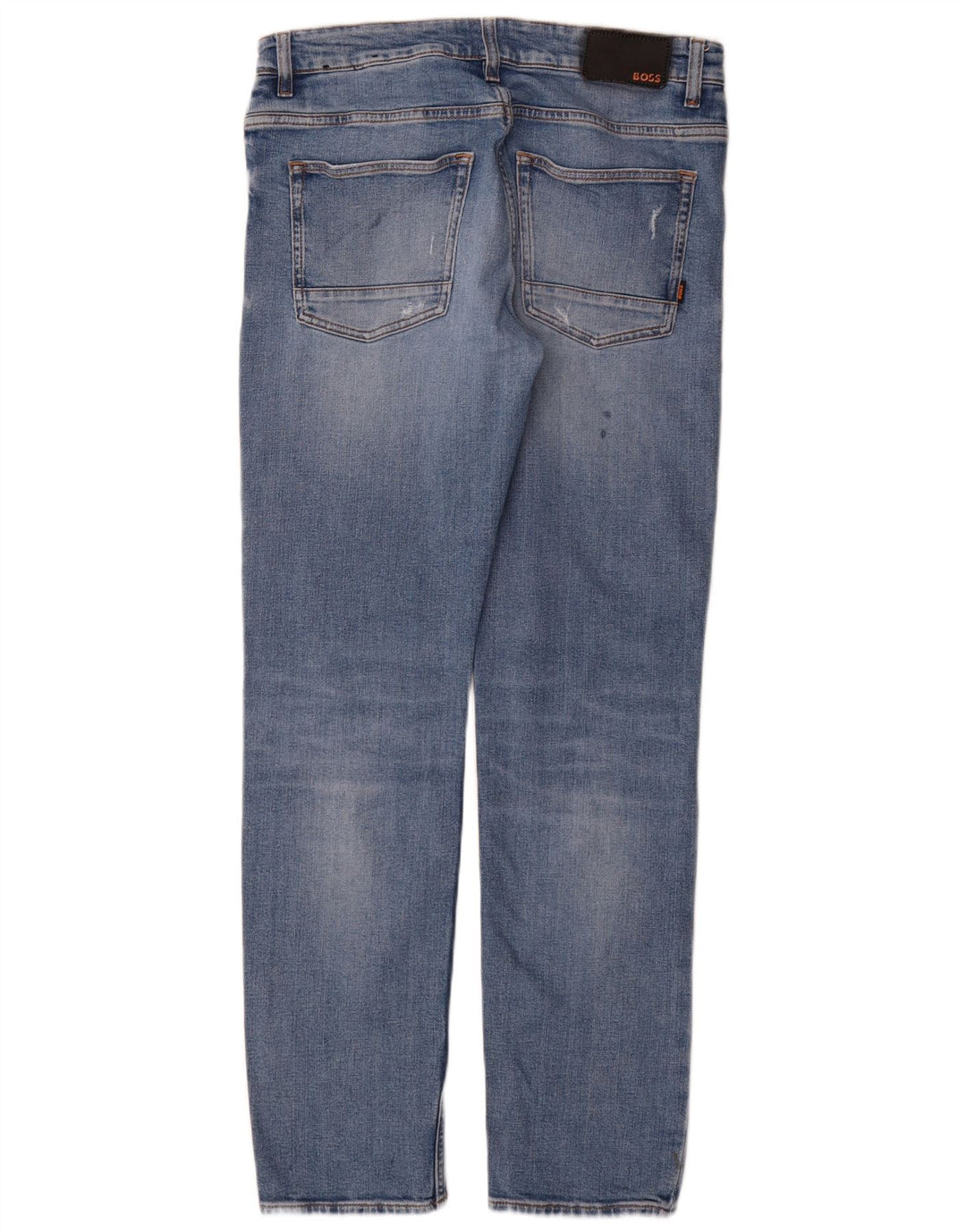 Hugo Boss Jean slim vieilli W32 L32 en coton bleu pour homme