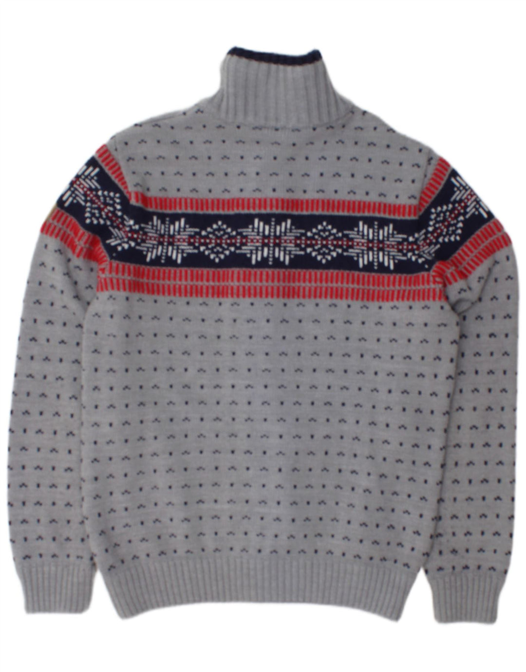 CMP Cardigan entièrement zippé pour homme IT 50 Gris moyen Fair Isle Acrylique