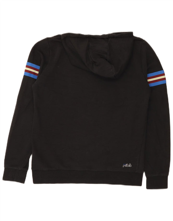 Fila Pull à Capuche Graphique Homme Noir Moyen Coton