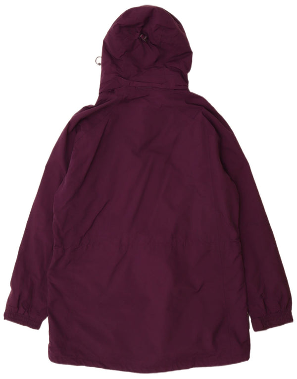 Mountain Warehouse Manteau imperméable à capuche pour femme UK 20 2XL Violet Nylon
