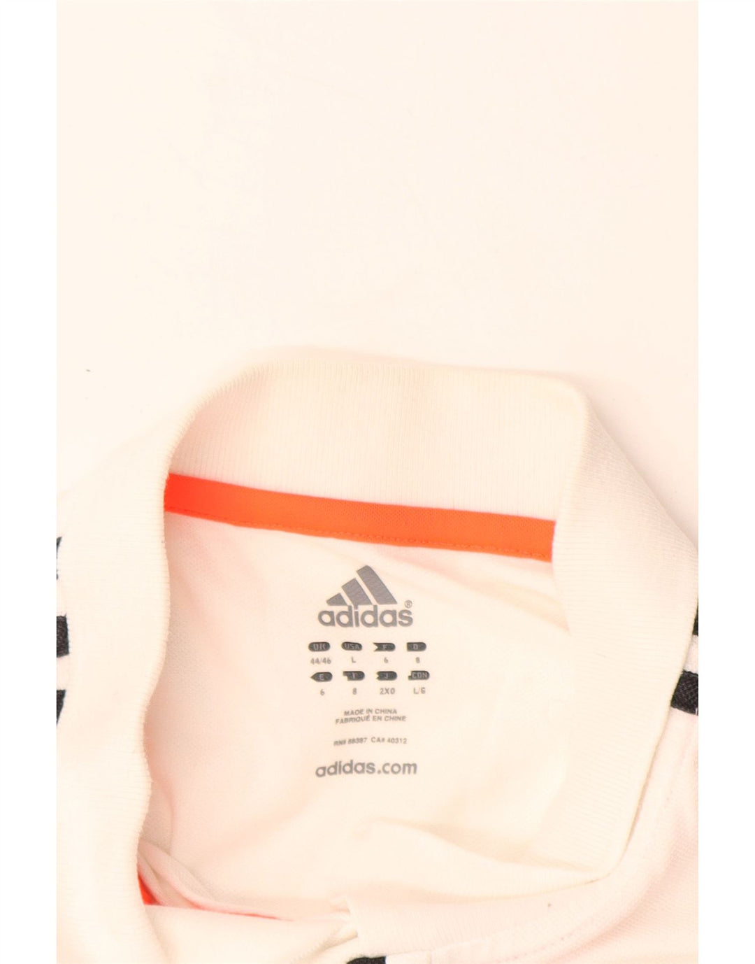 ADIDAS Polo FC Bayern Munchen pour homme UK 44/46 Large Blanc Coton