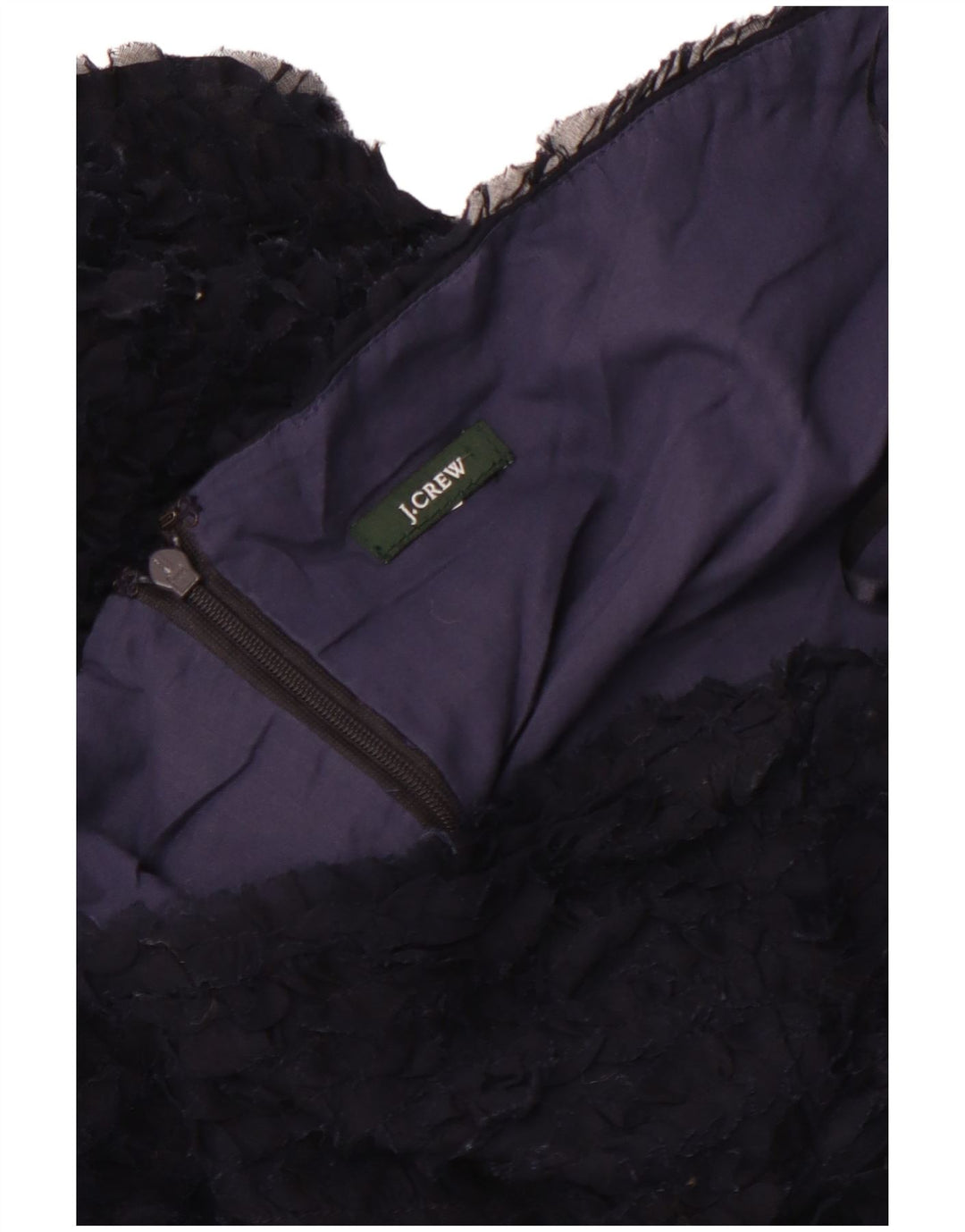 J. CREW Robe bustier pour femme UK 12 Bleu marine moyen
