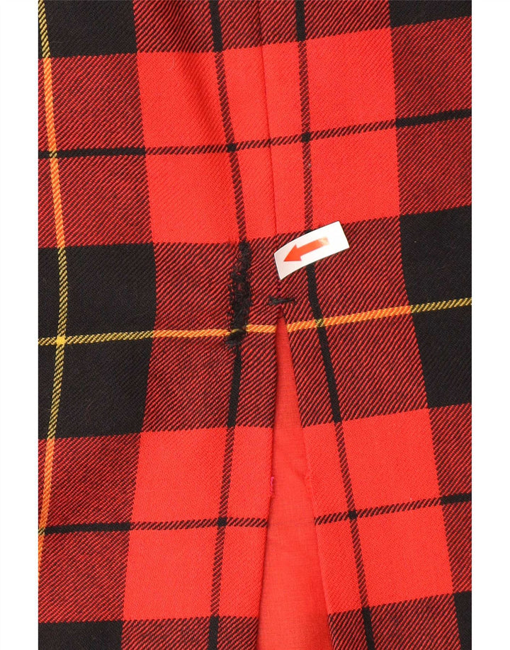 jupe crayon femme vintage W30 Carreau rouge moyen