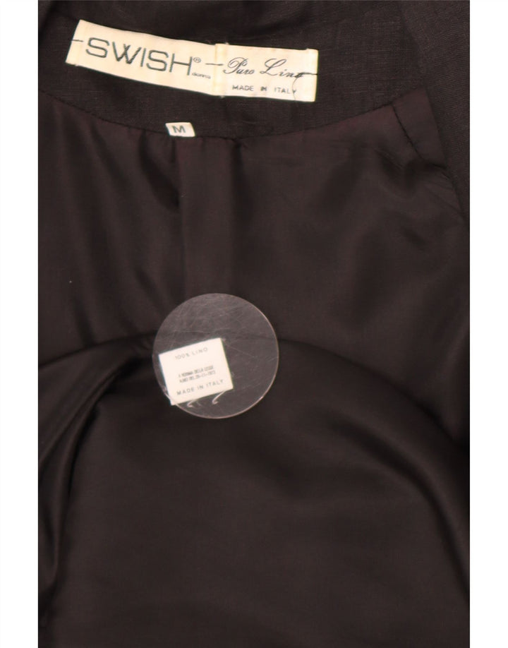 Swish Veste blazer surdimensionnée à double boutonnage pour femme UK 14 Noir moyen