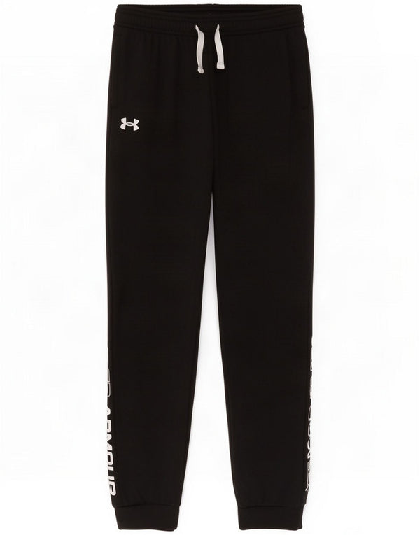 Under Armour Pantalon de survêtement pour garçon 11-12 ans Large Noir