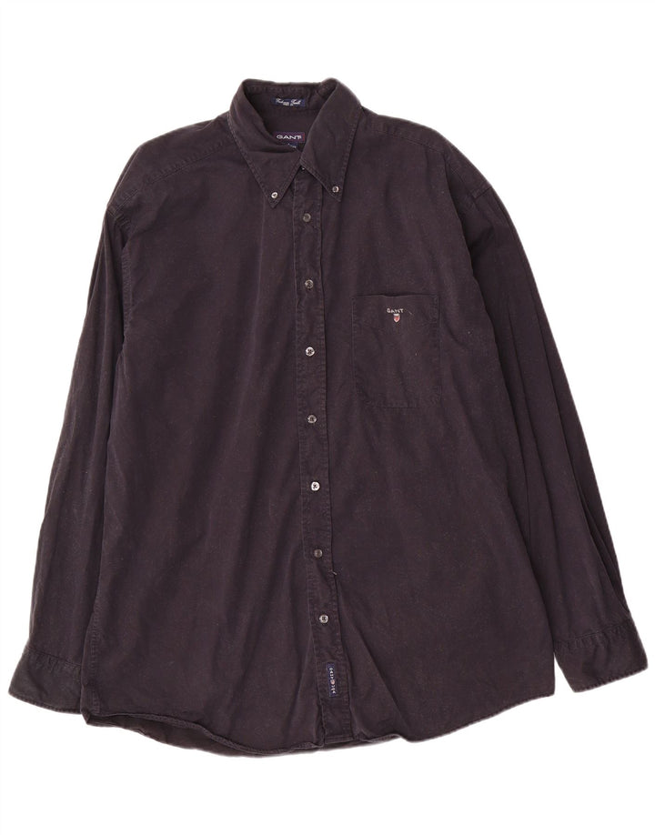 Gant Chemise Homme Large Bleu Marine Coton
