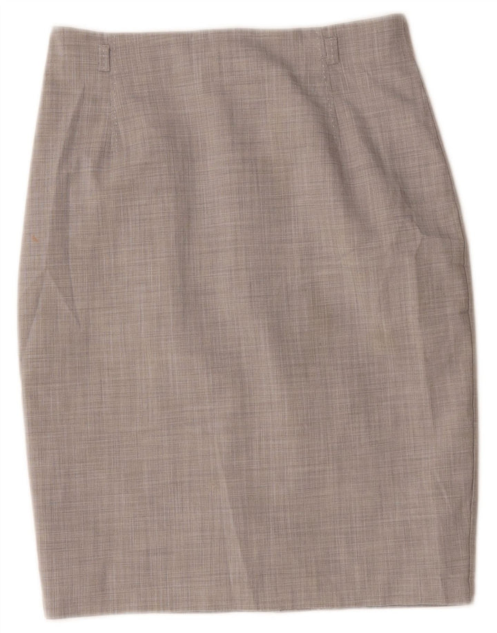 Marks & Spencer Jupe crayon femme UK 10 Small W30 Gris Polyester
