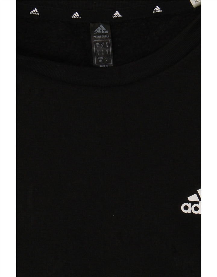 ADIDAS Mens Sweatshirt Jumper Small Black Polyester Vintage Adidas and Second-Hand Adidas from Messina Hembry 