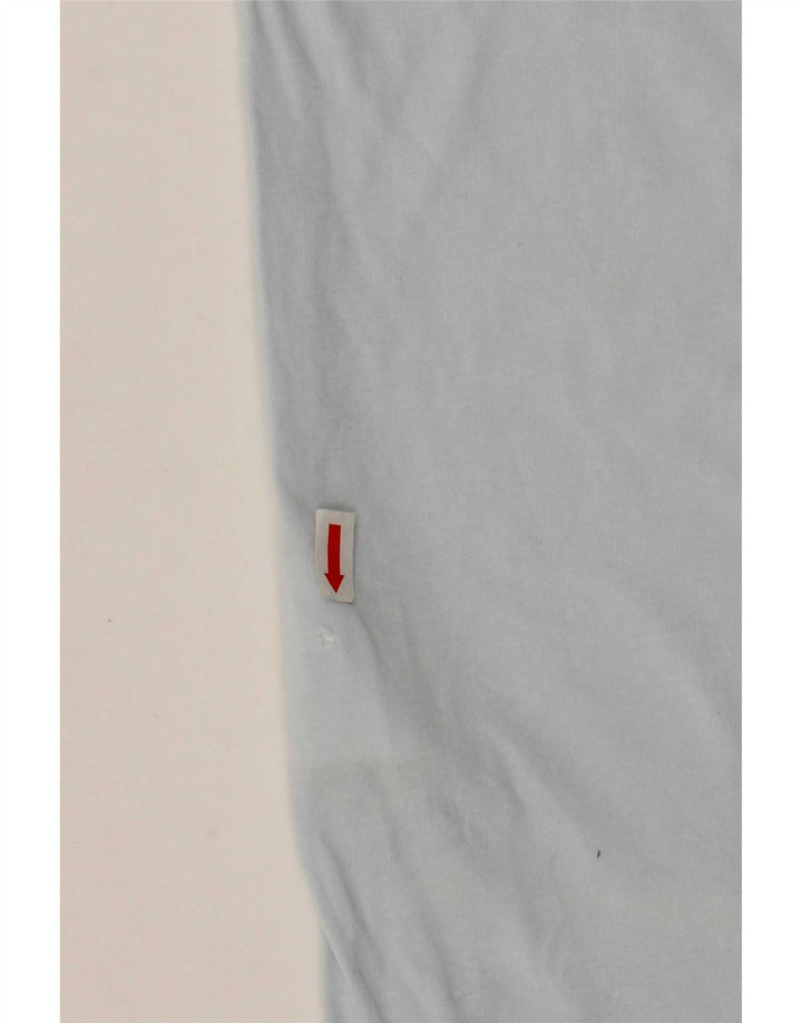 Vans T-shirt graphique ajusté sur mesure pour homme, petit, bleu, coton
