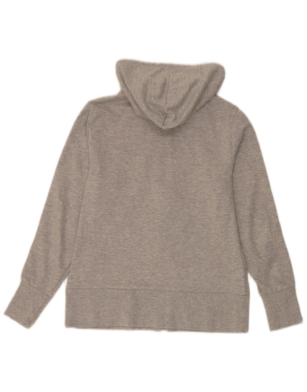 Asics Veste de survêtement à capuche pour femme UK 14 Gris moyen Colourblock