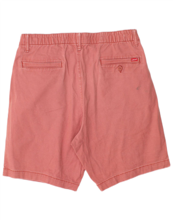 LEVI'S Mens Chino Shorts Medium W32  Red Cotton