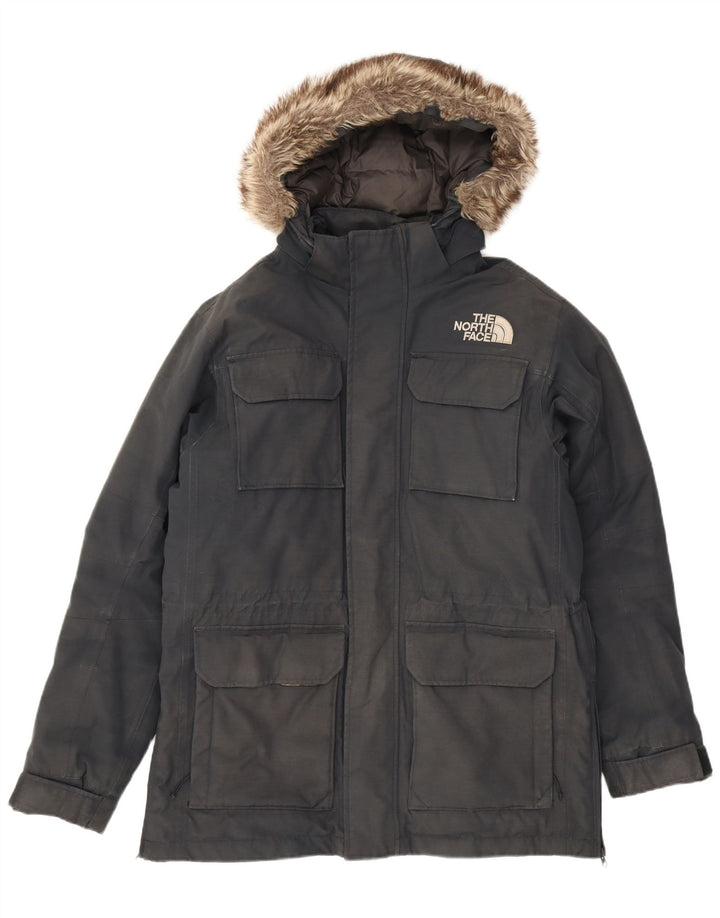 The North Face Veste Parka à capuche pour homme UK 38 Bleu marine moyen Polyester