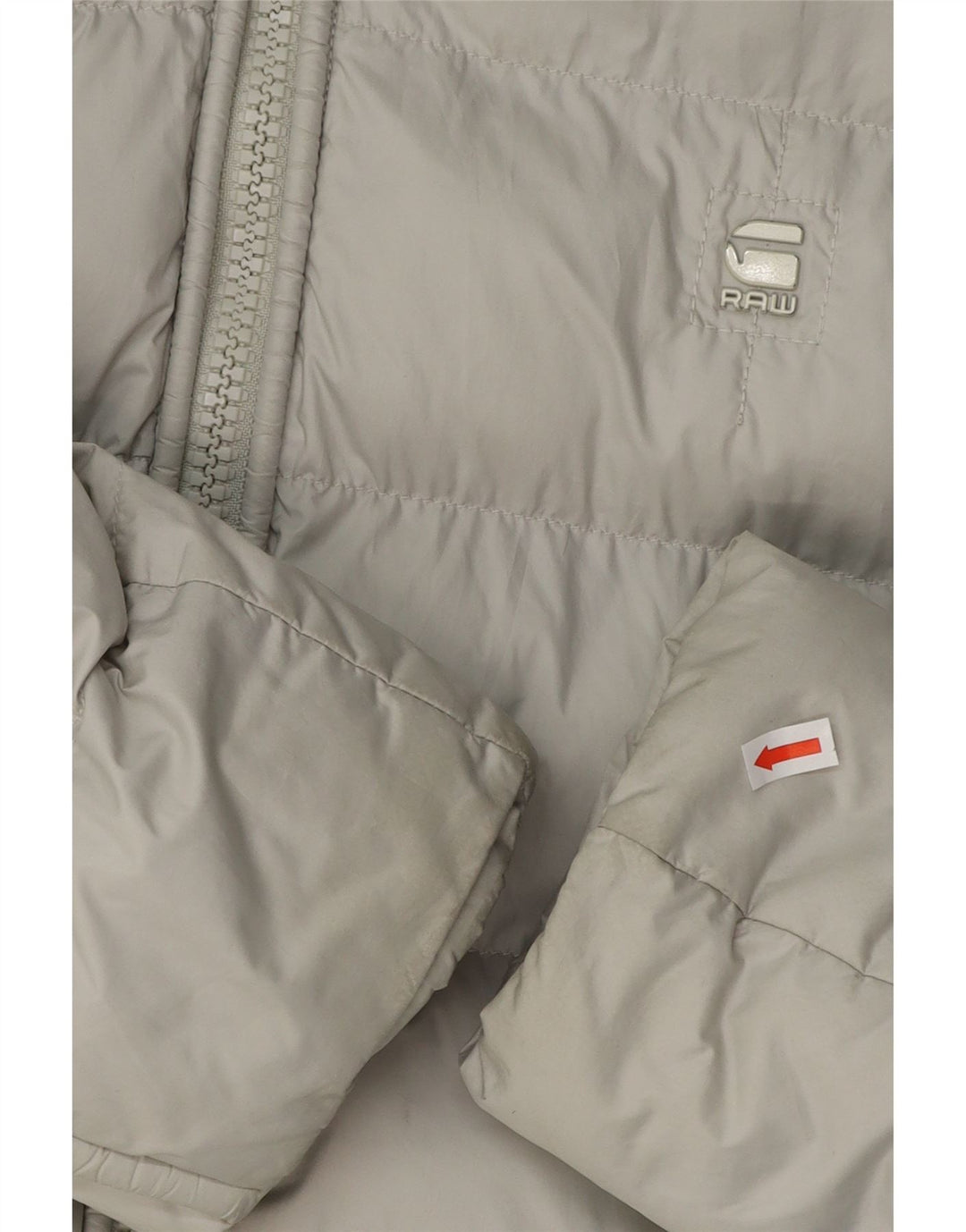 G-STAR Veste matelassée à capuche pour homme UK 38 Gris moyen Polyester