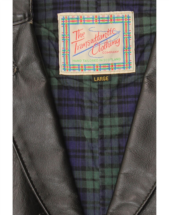 gilet homme vintage grand noir