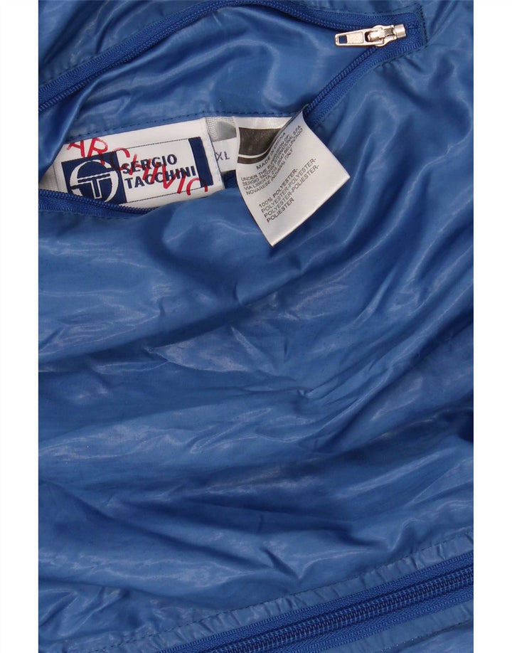 Sergio Tacchini Veste réversible pour homme UK 42 XL Bleu Colorblock Polyester