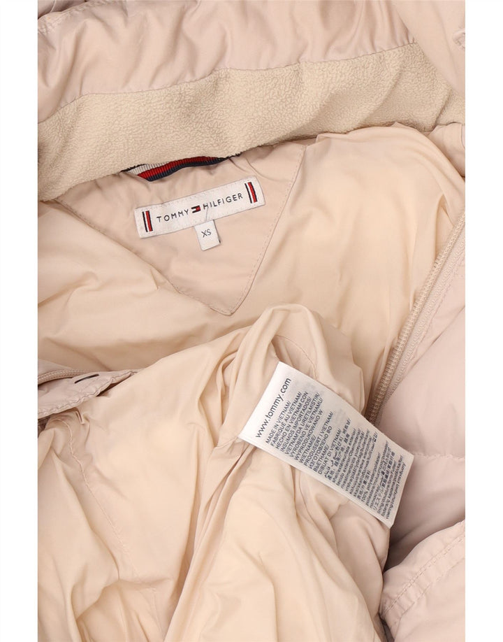 Tommy Hilfiger Veste matelassée à capuche pour femme UK 6 XS Rose Polyester