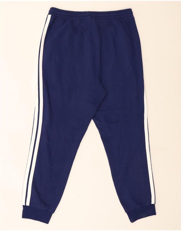 Adidas Pantalon de survêtement pour homme en coton bleu marine Taille L
