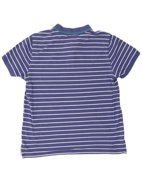 CREW CLOTHING Polo Homme 2XL Bleu Rayé Coton