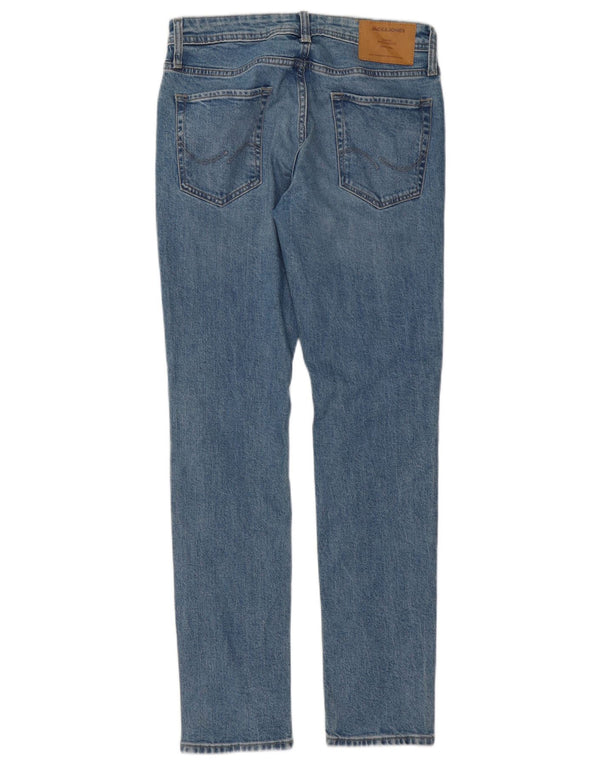 Jack & Jones Jean Slim GLENN Effet Déchiré W30 L32 Homme Bleu Coton