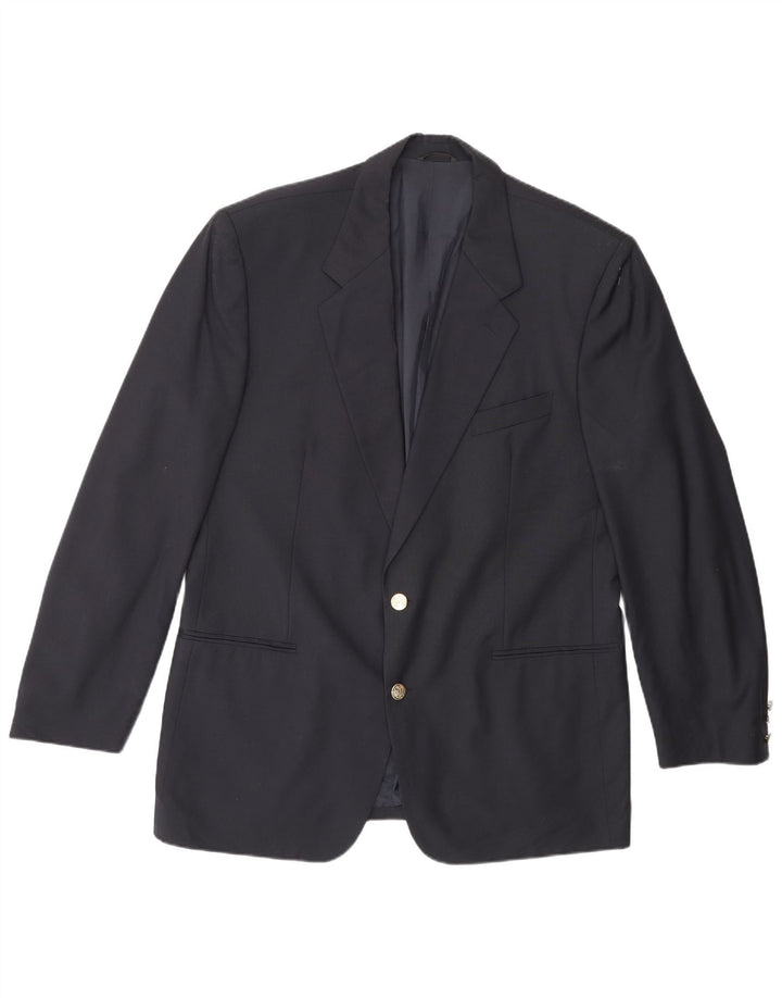 Yves Saint Laurent Veste Blazer 2 Boutons Homme IT 52 XL Bleu Marine Laine Vierge