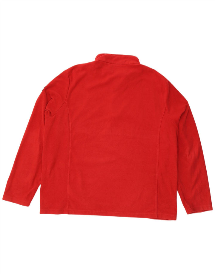 TOG 24 Pull polaire à col zippé pour homme 2XL Rouge Polyester