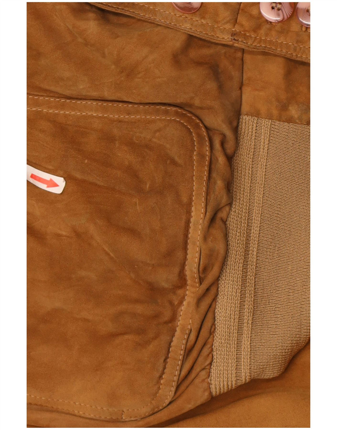 vintage Mens Suede Bomber Jacket UK 40 Grand Brun