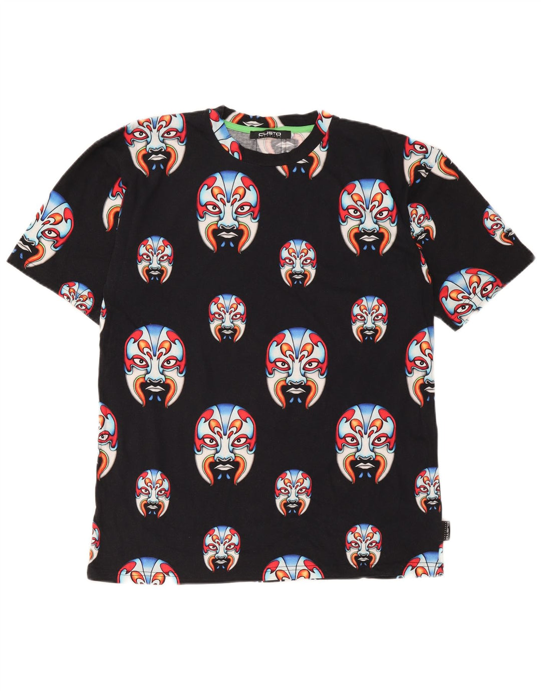 Custo Barcelona T-Shirt Graphique Homme Noir Moyen Coton
