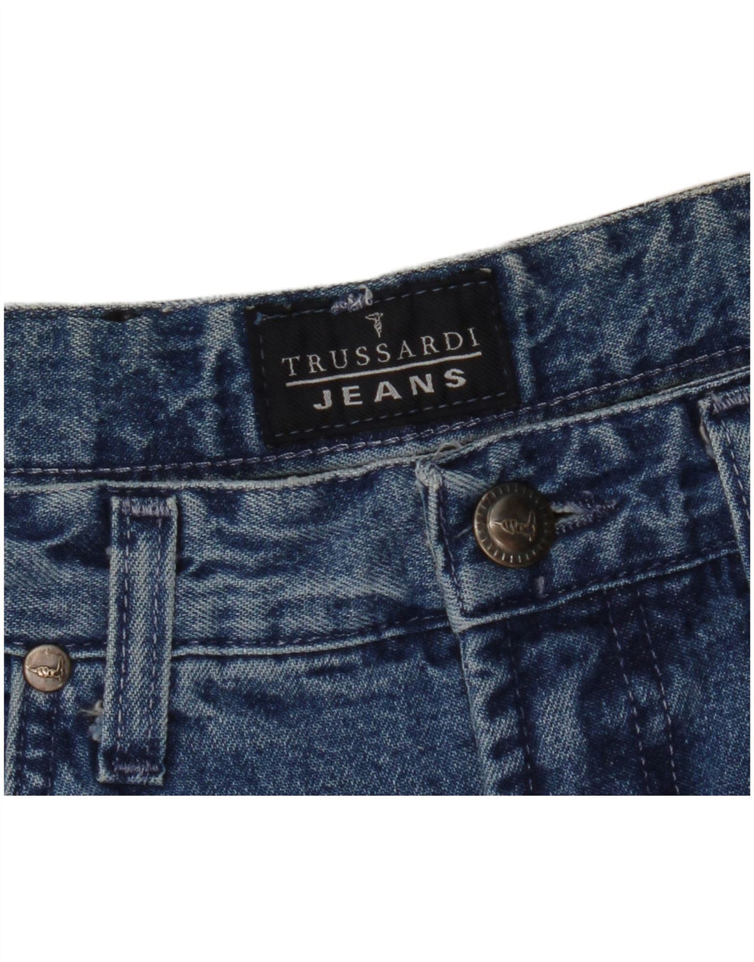 Femme Trussardi Jean Fuselé W30 L29 Bleu
