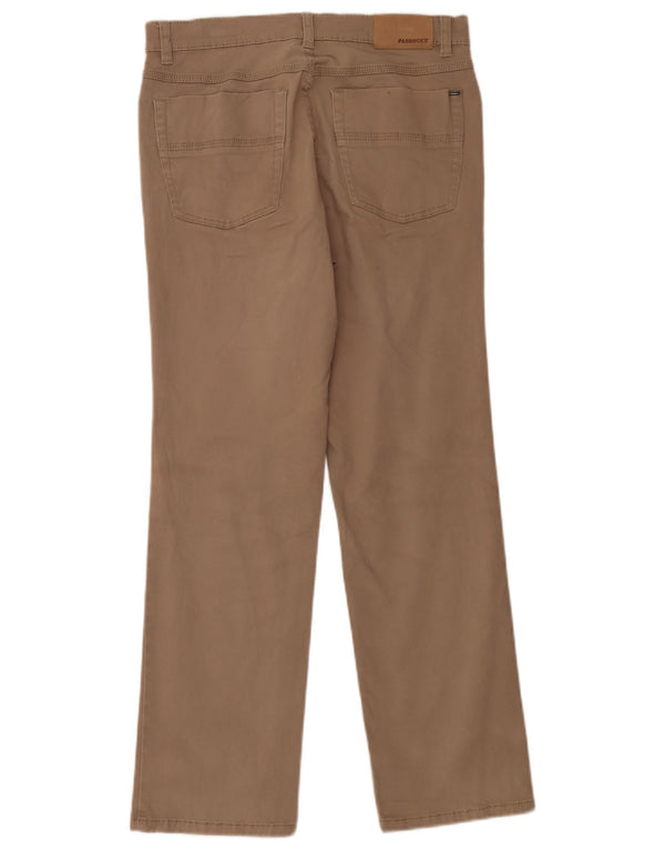 Paddock's Pantalon décontracté droit pour homme W34 L30 Marron Coton