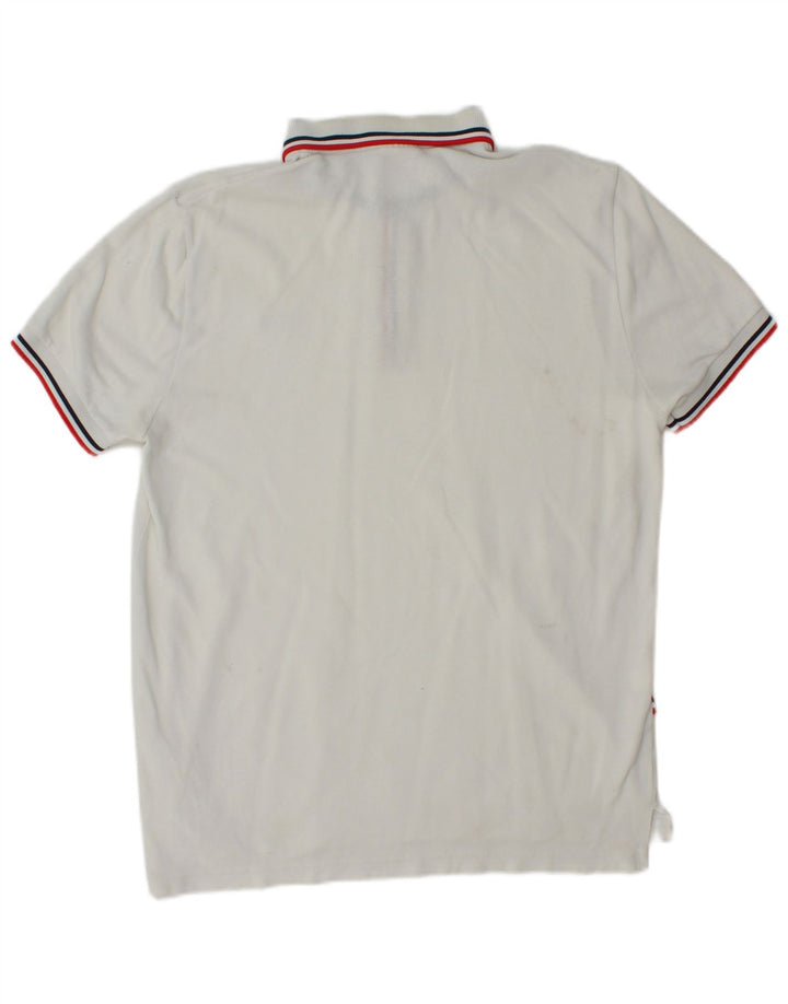 LACOSTE Polo Homme Taille 4 Coton Blanc Moyen
