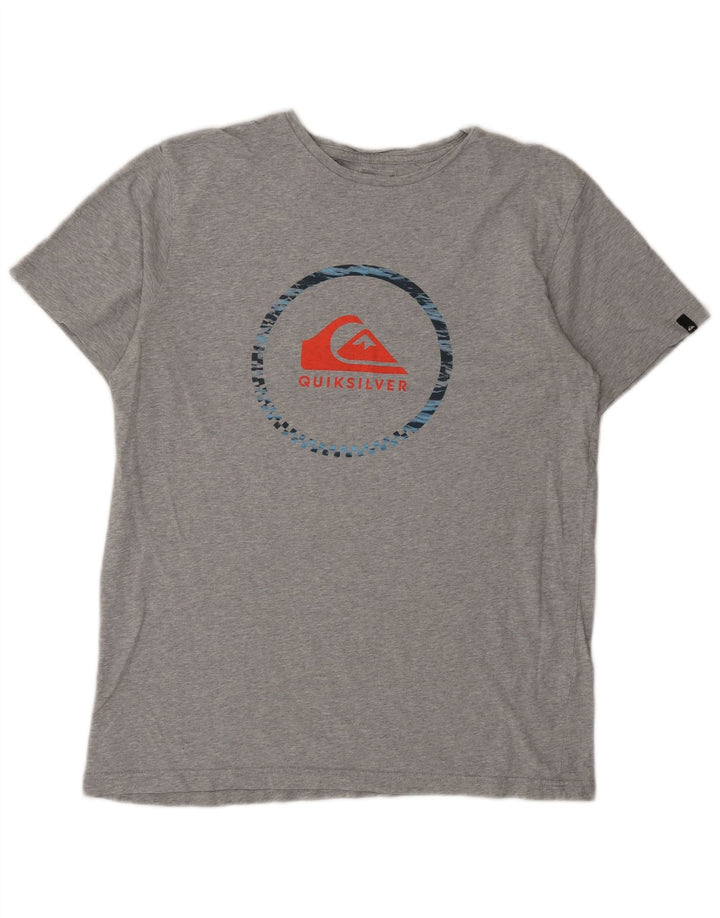 Quiksilver T-Shirt Graphique Homme Grand Gris
