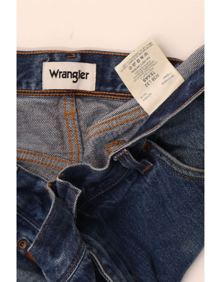 Wrangler Jean Droit Texas Homme W38 L32 Bleu Coton