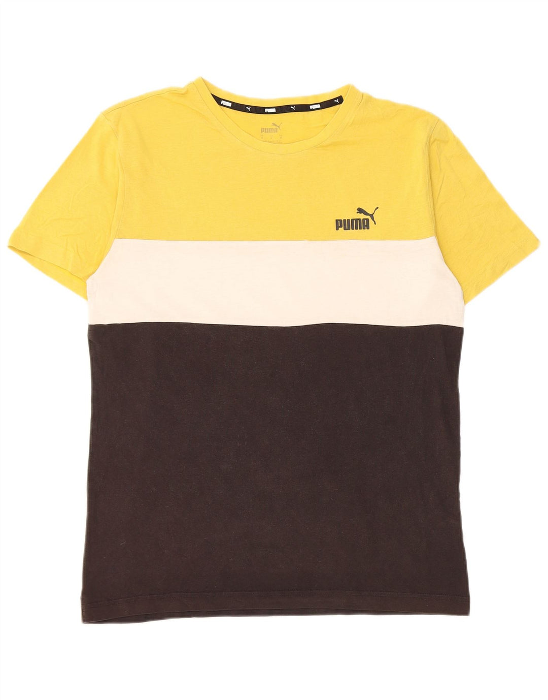 Puma T-Shirt Top Homme Multicolore Colourblock Cotton