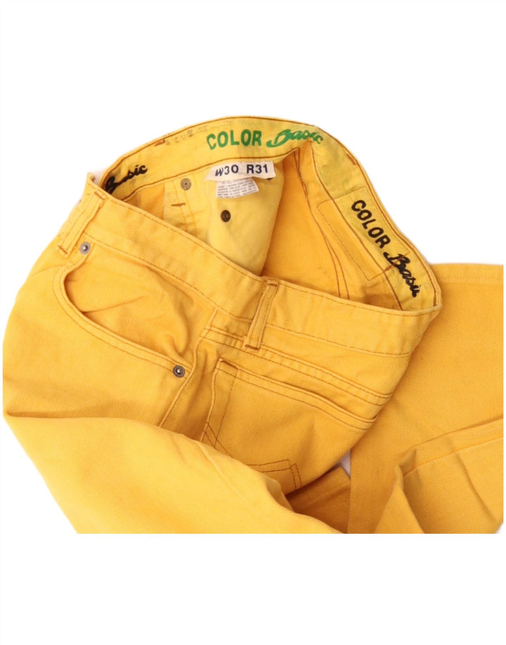 Jean droit homme vintage W30 L26 coton jaune