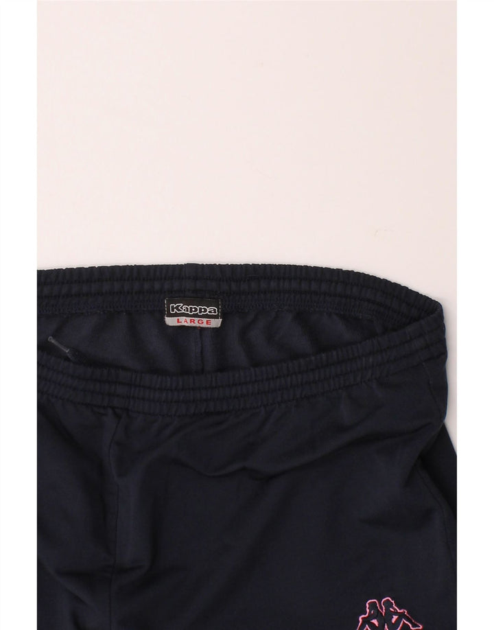 KAPPA Mens Tracksuit Trousers Large  Navy Blue Cotton Vintage Kappa and Second-Hand Kappa from Messina Hembry 