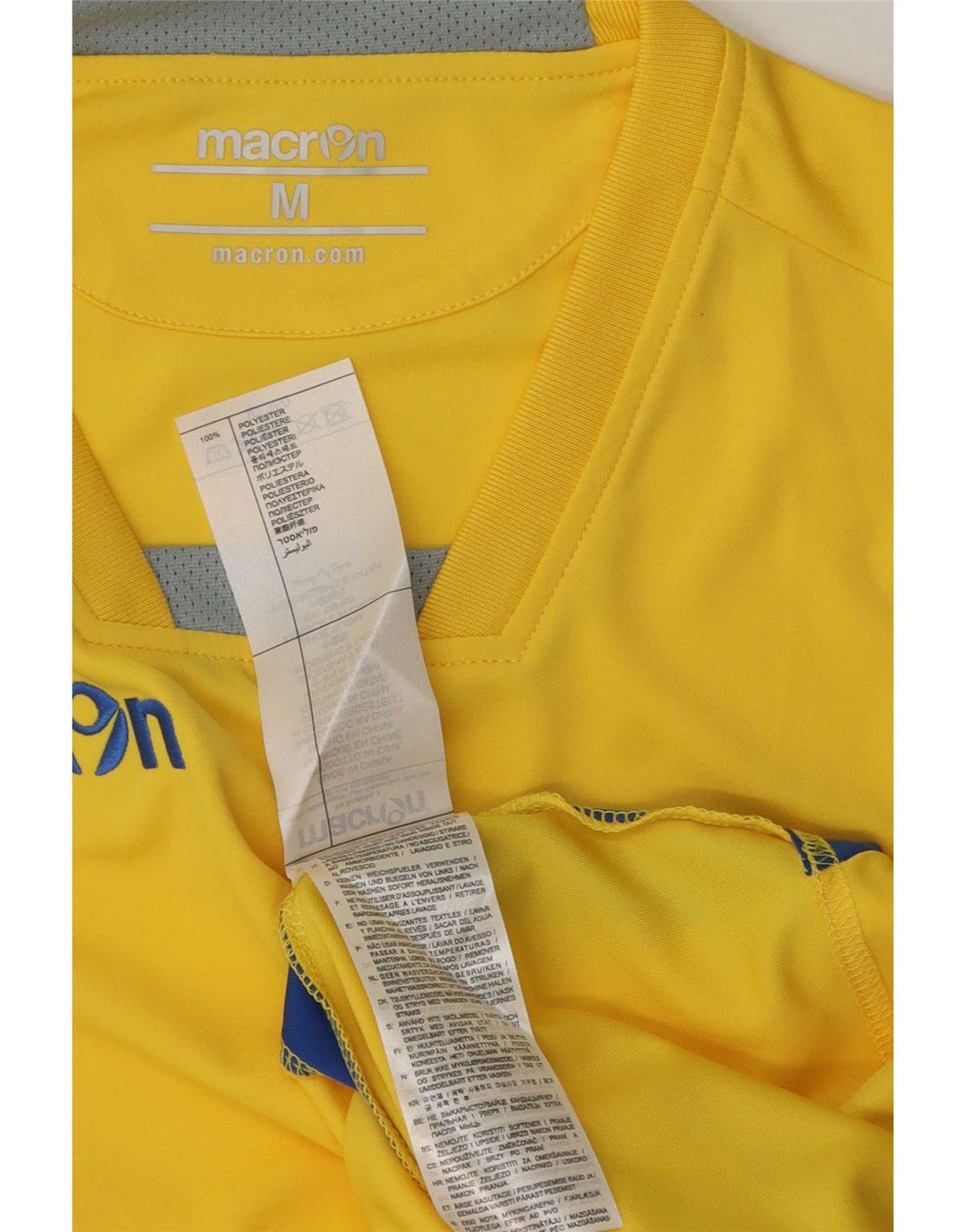 Macron T-Shirt Graphique Homme Jaune Moyen Polyester Colorblock