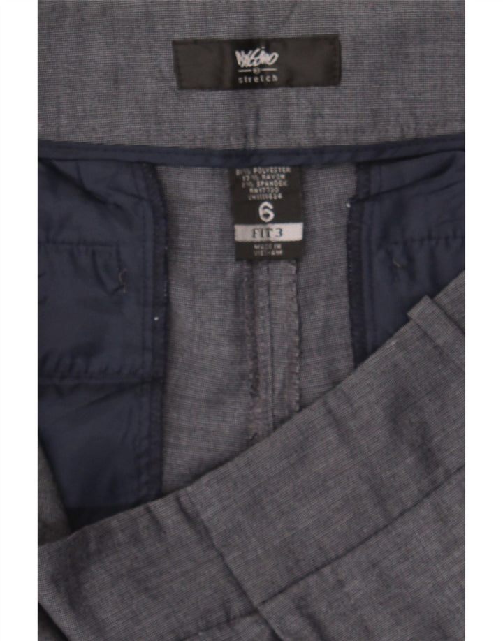 MOSSIMO Womens Stretch Straight Casual Trousers US 6 Medium W30 L32 Grey Vintage Mossimo and Second-Hand Mossimo from Messina Hembry 