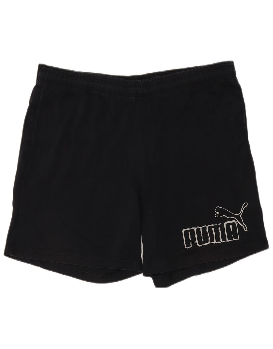 Puma Short de Sport Graphique Homme XL Noir Polyester