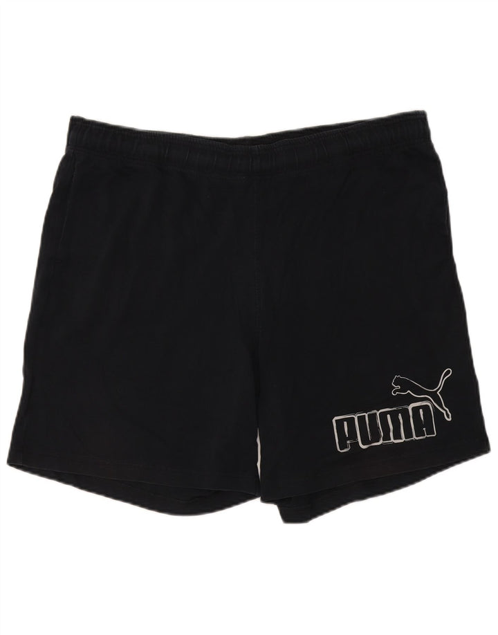 Puma Short de Sport Graphique Homme XL Noir Polyester