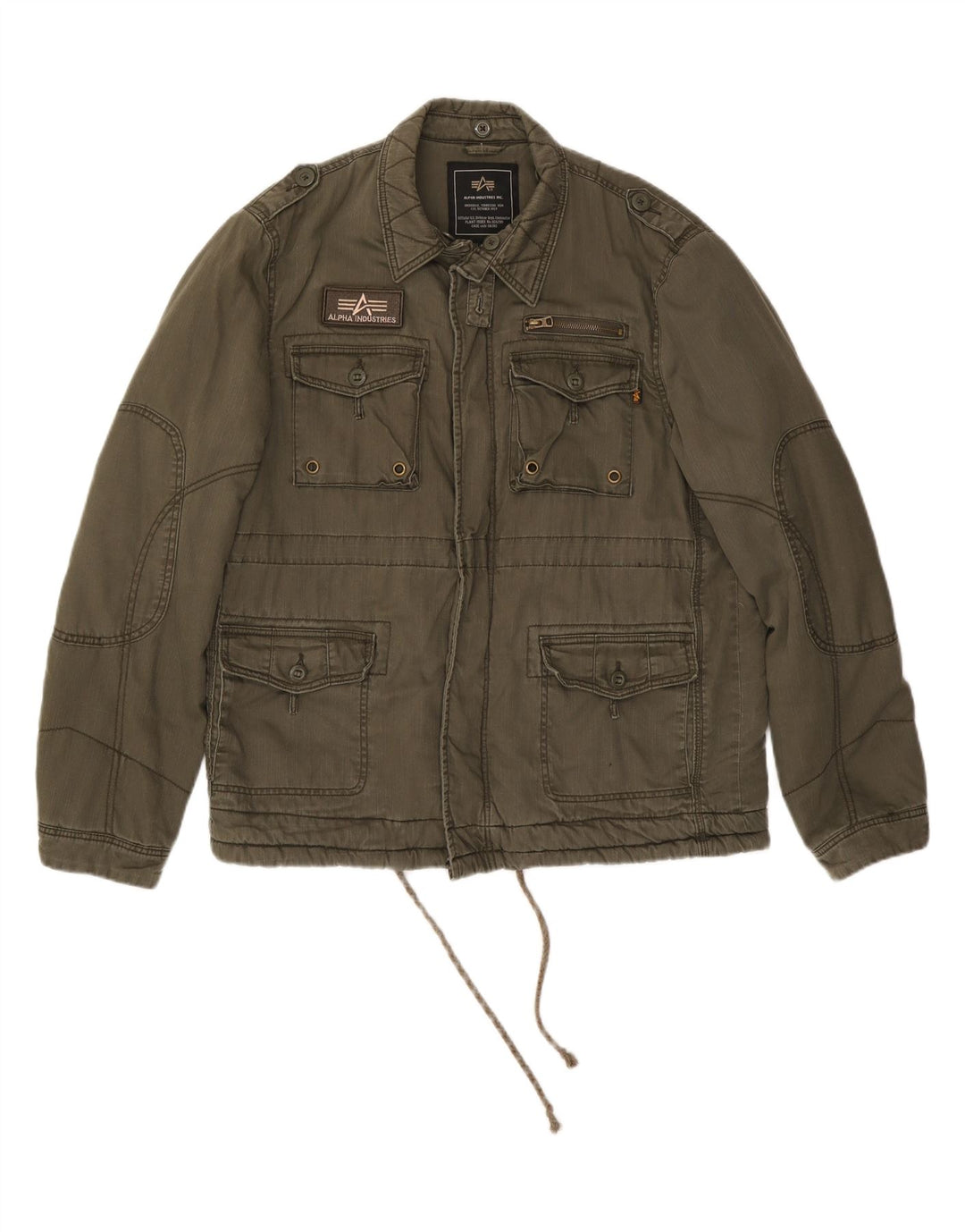 ALPHA INDUSTRIES Veste militaire pour homme UK 36 Petit coton kaki