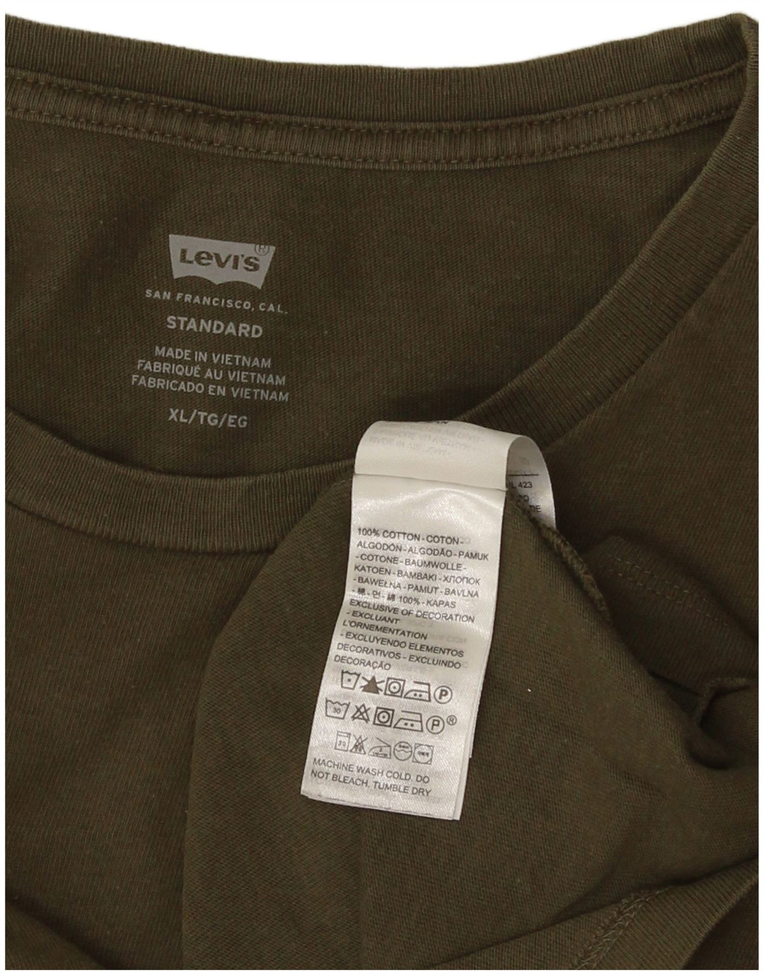 T-shirt Homme Levi's Standard XL Kaki Coton