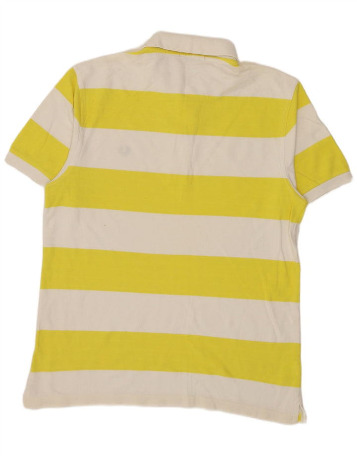 Fred Perry Polo Homme Grand Coton Rayé Jaune