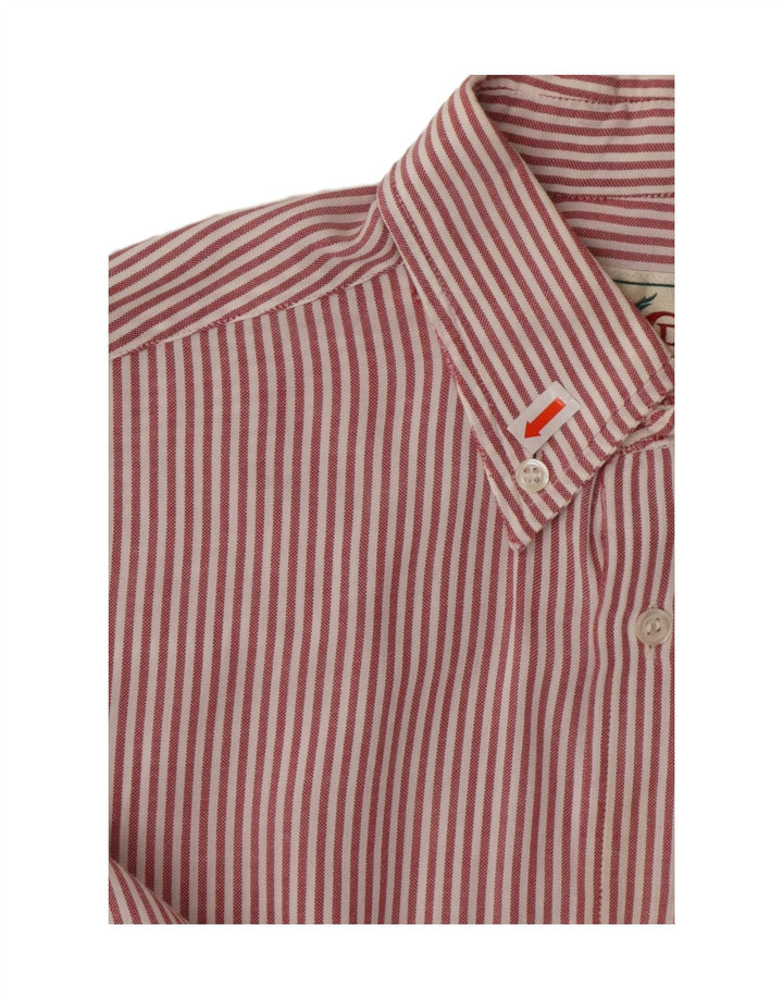 PEROSINO Chemise Homme Rayure Rouge Moyenne