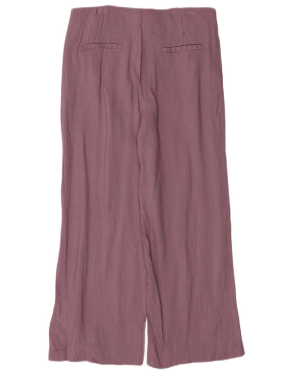 Massimo Dutti Pantalon chino large pour femme EU 40 Medium W30 L26 Violet