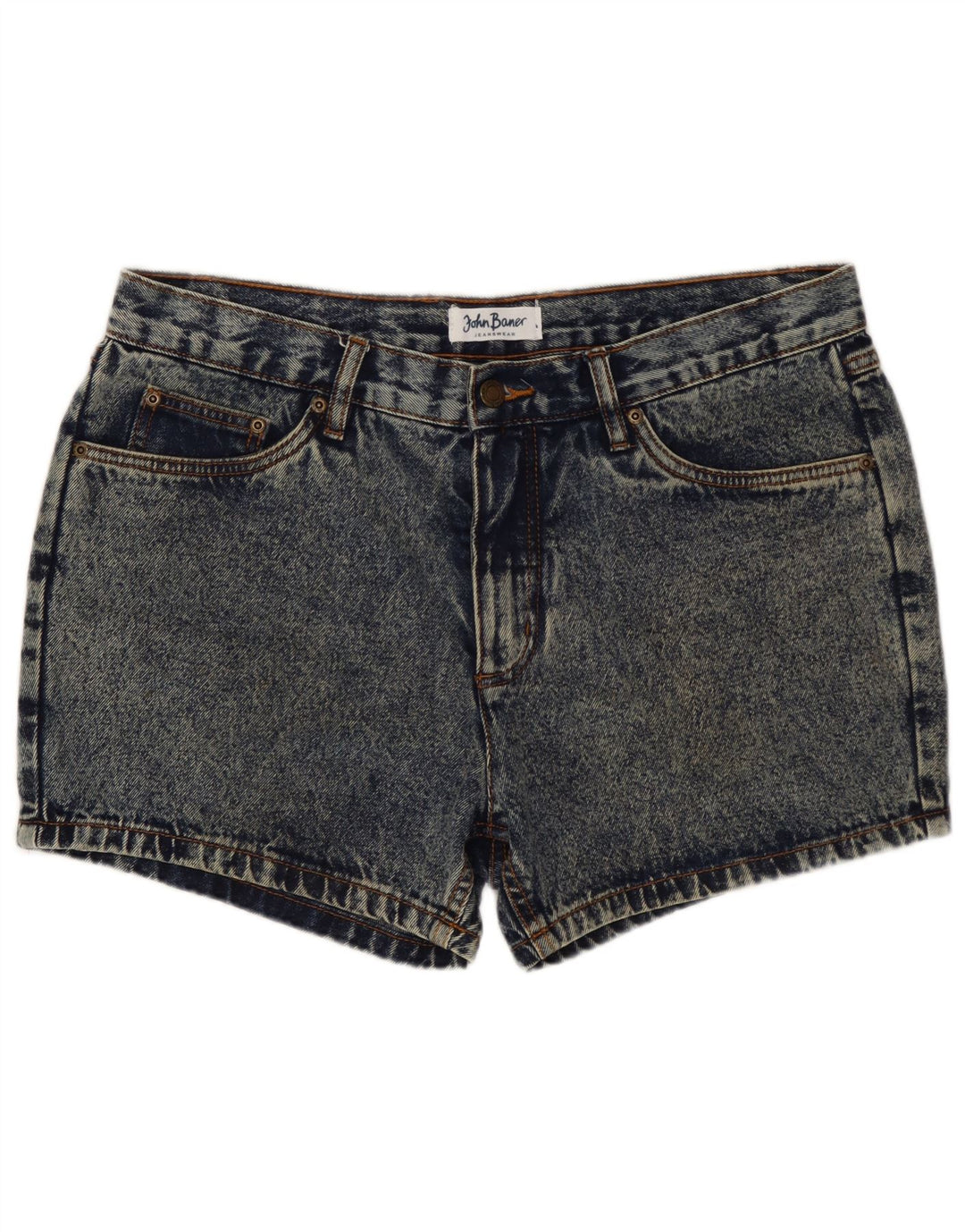 JOHN BANER Short en Jean Femme W34 Grand Bleu Coton