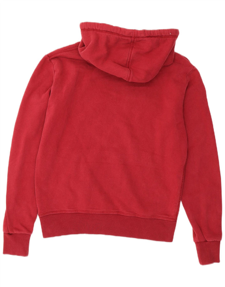 Superdry Pull à Capuche Graphique Homme Rouge Moyen Coton