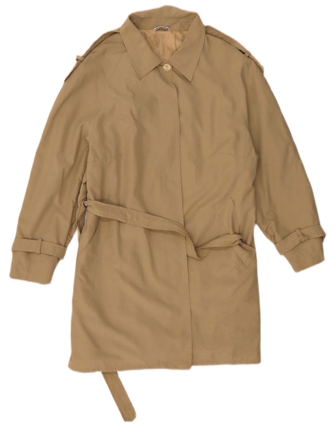 PERSONA Womens Trench Coat Size 21 Medium Beige